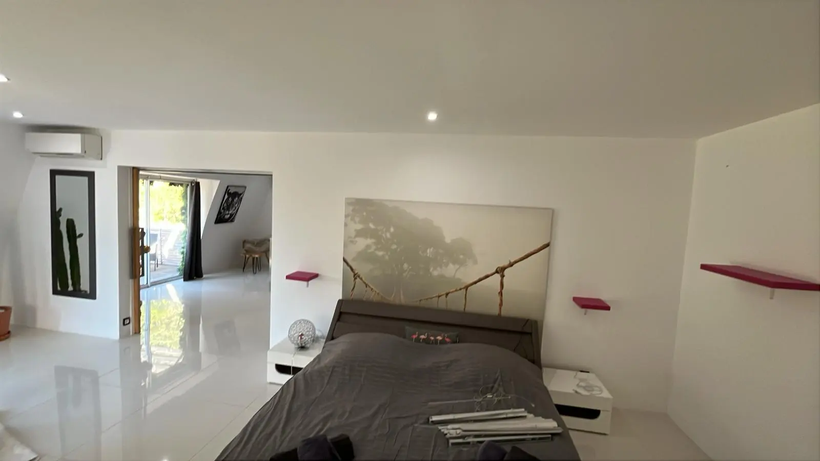 chambre moderne blanche angle 2